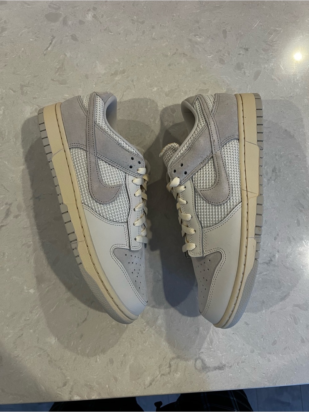 Nike Dunk Low N7 Light Bone Sail Grey Suede Sneakers Size 10.5
